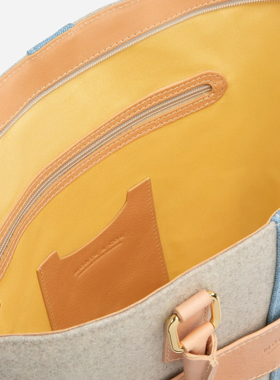 Italian wool tote bag