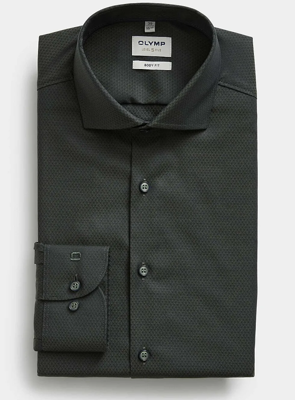 Jacquard micro-pattern shirt