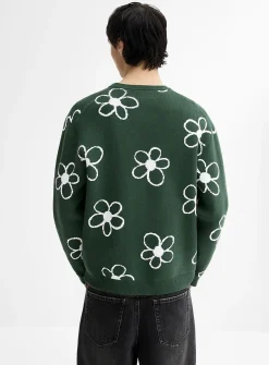Jacquard pattern sweater