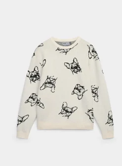 Jacquard pattern sweater