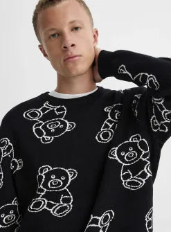 Jacquard pattern sweater
