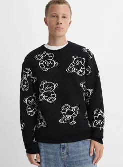 Jacquard pattern sweater