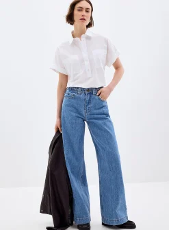 Jaden braided-waist jean