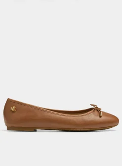 Jayna leather ballet flats