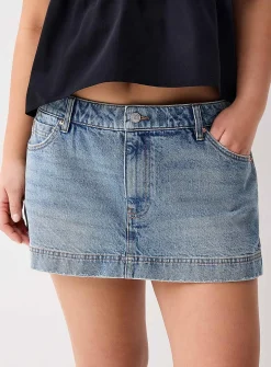 Jean mini skort