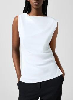 Jersey draped top