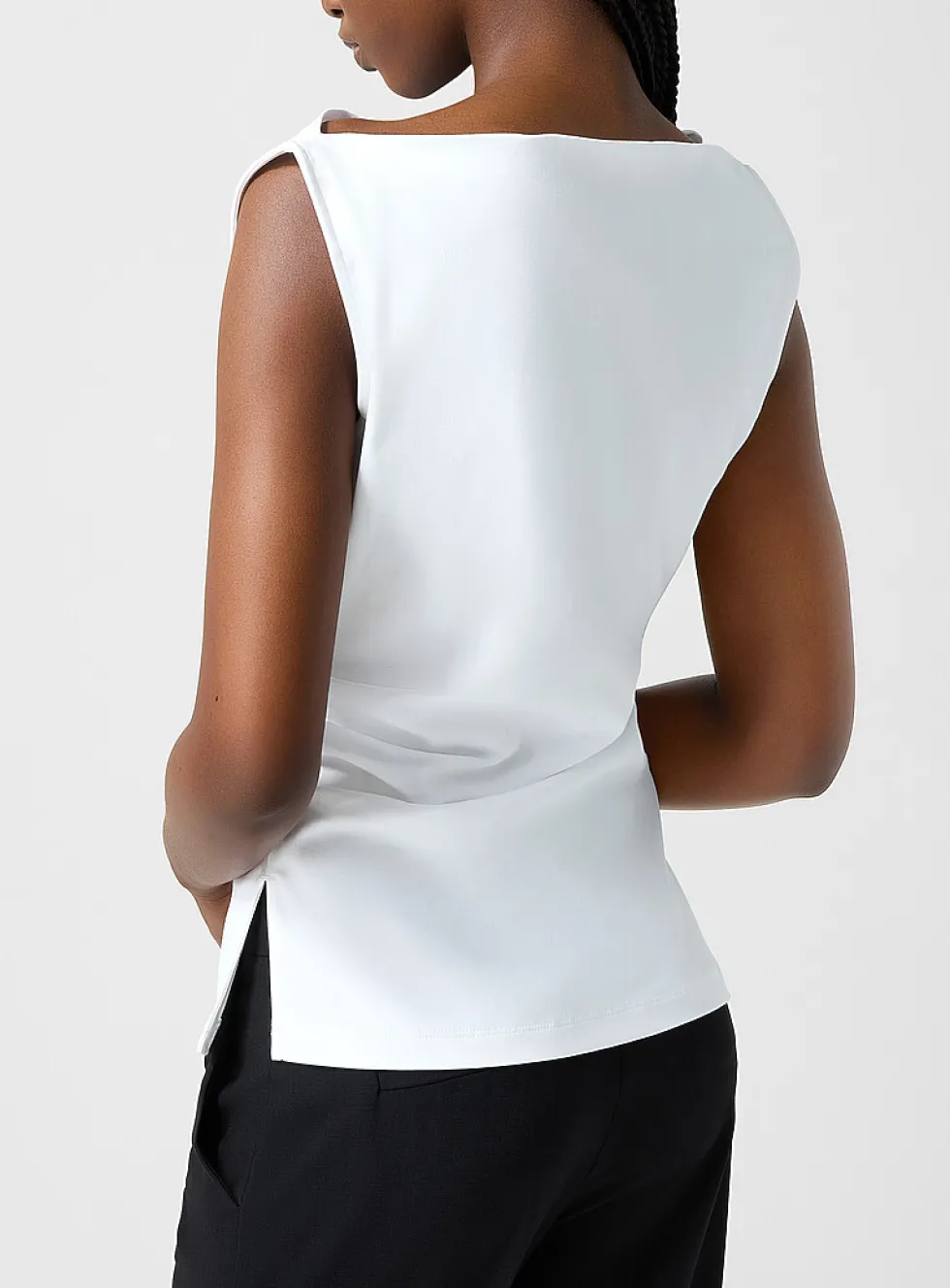 Jersey draped top
