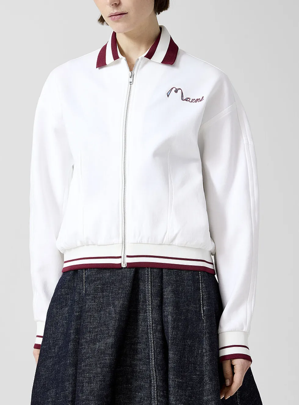 Jersey varsity jacket