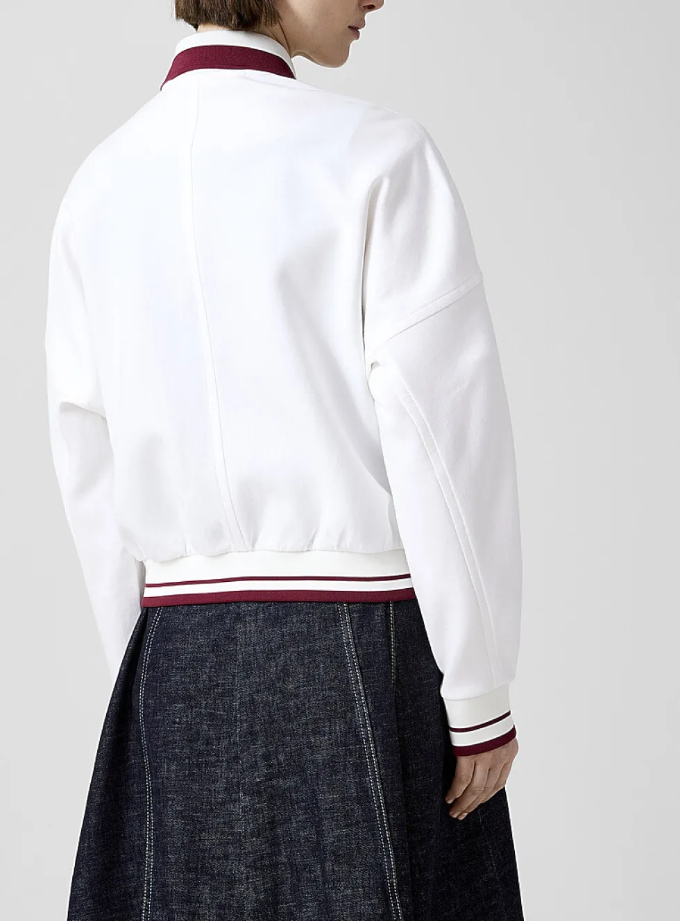Jersey varsity jacket