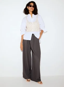 Jewel diamond pattern ultra-cropped cami