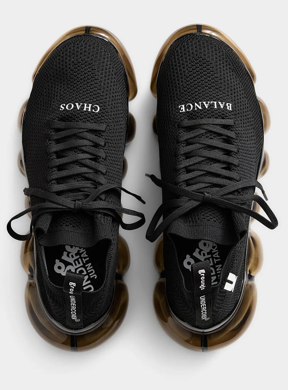 Jewelry bubble sole sneakers