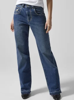 Jeyda loose straight-leg jean