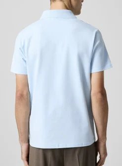 Johnny collar flowy polo shirt