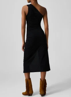 Juliane ruffled single-strap dress
