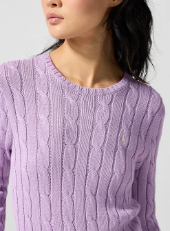 Julianna pure cotton cable-knit sweater