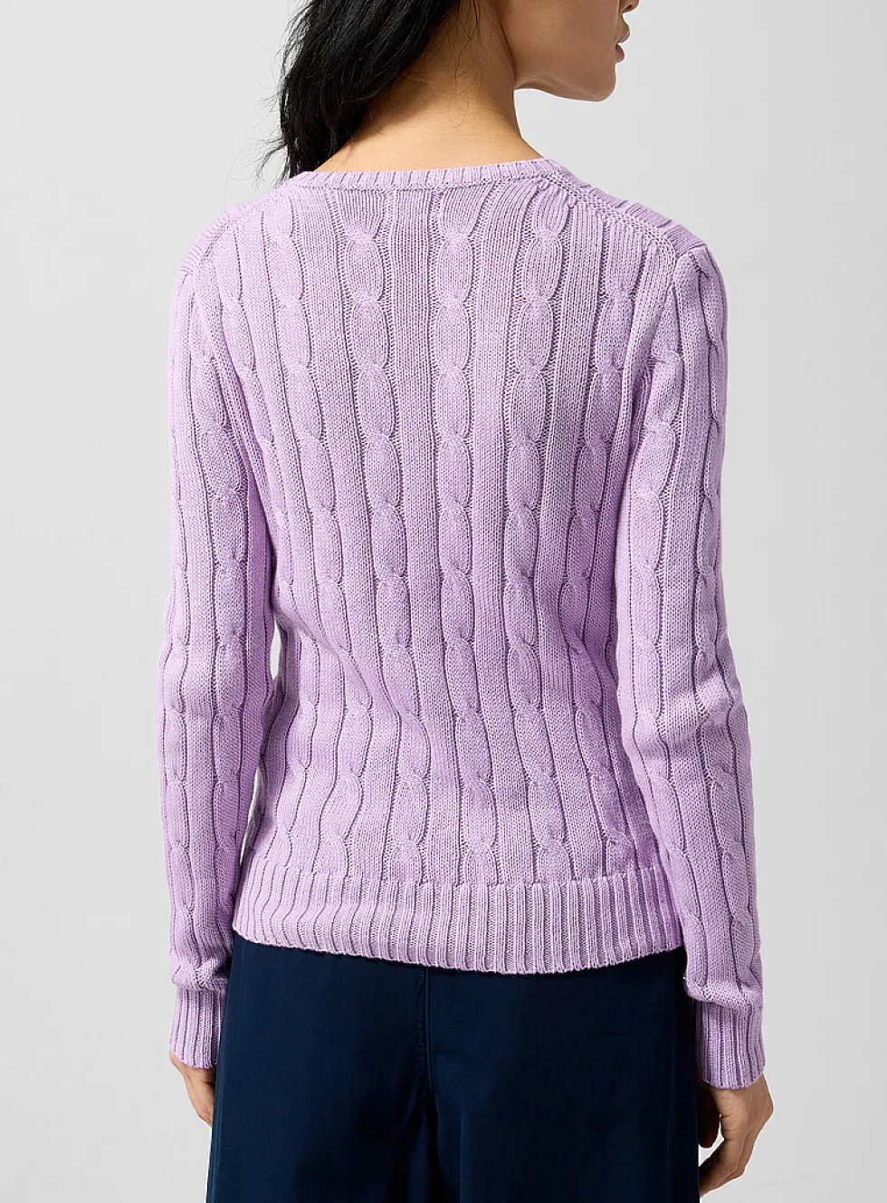 Julianna pure cotton cable-knit sweater