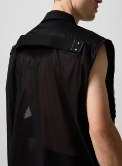 Jumbo sheer long shirt