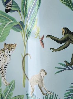 Jungle animal shower curtain
