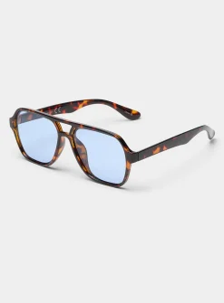 Juno rectangular aviator sunglasses
