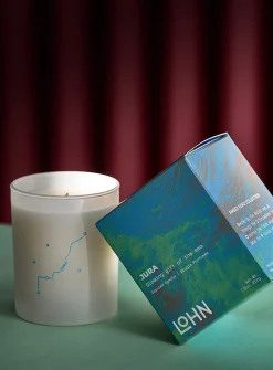 Jura sandalwood and orange scented candle