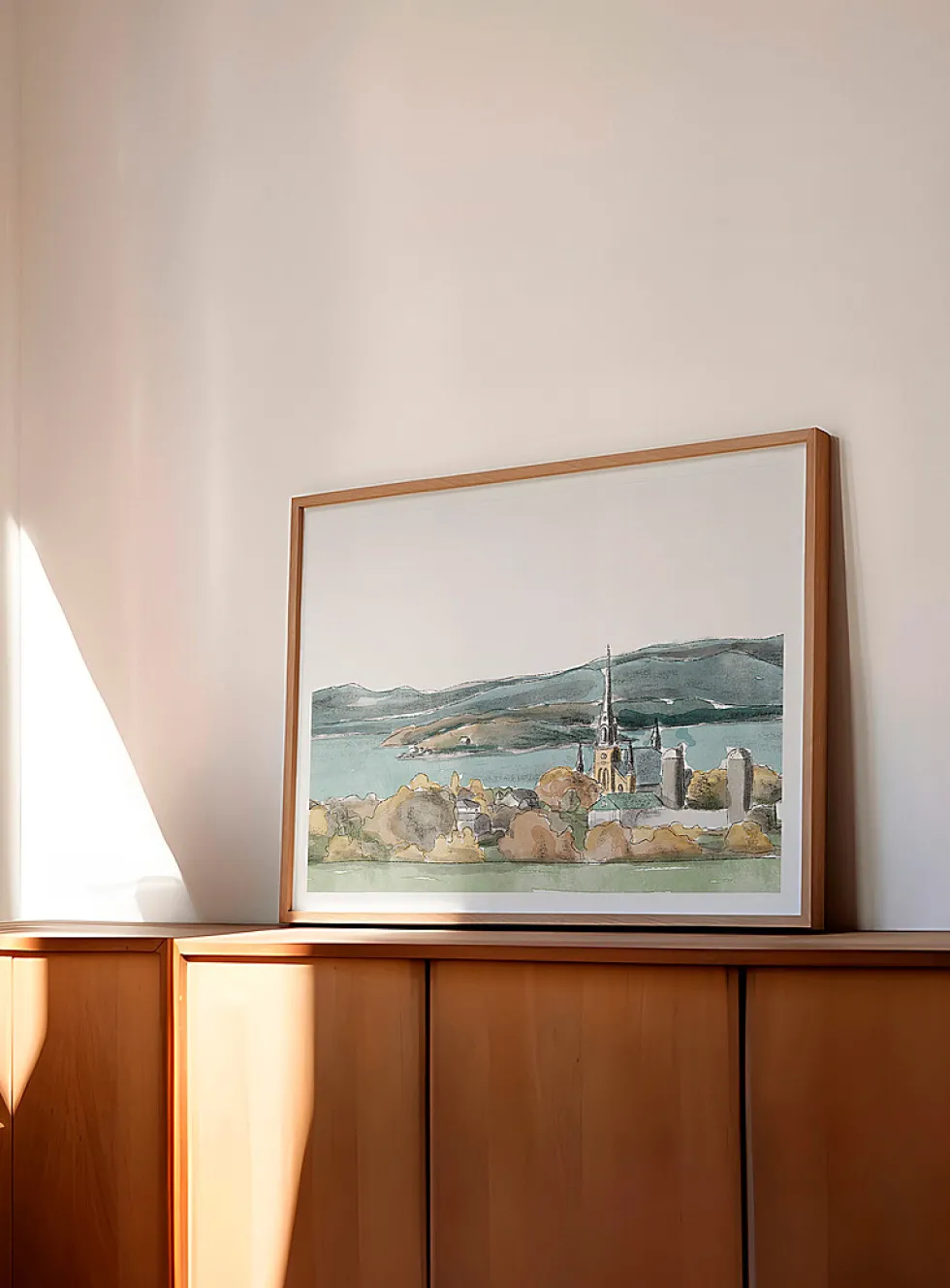 Kamouraska watercolour poster