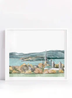 Kamouraska watercolour poster