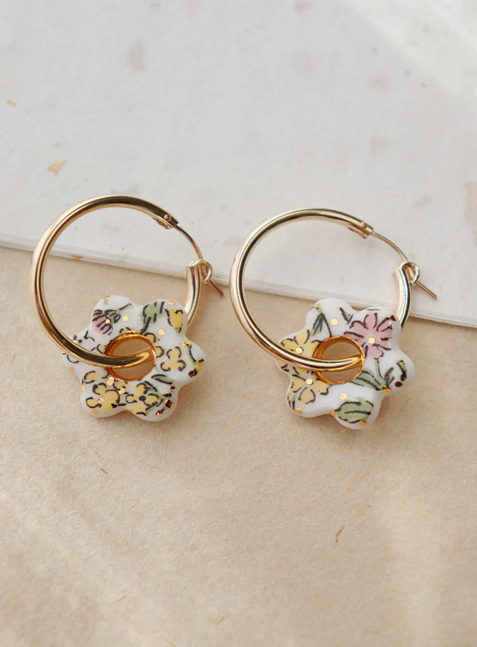 Kanako porcelain earrings
