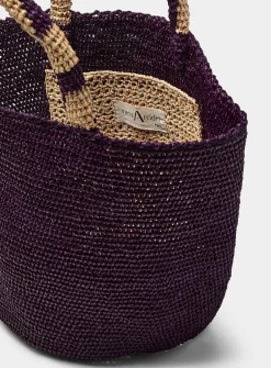 Kapity braided raffia tote bag