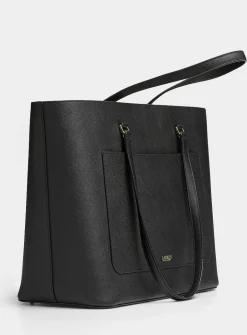Karly textured leather tote bag