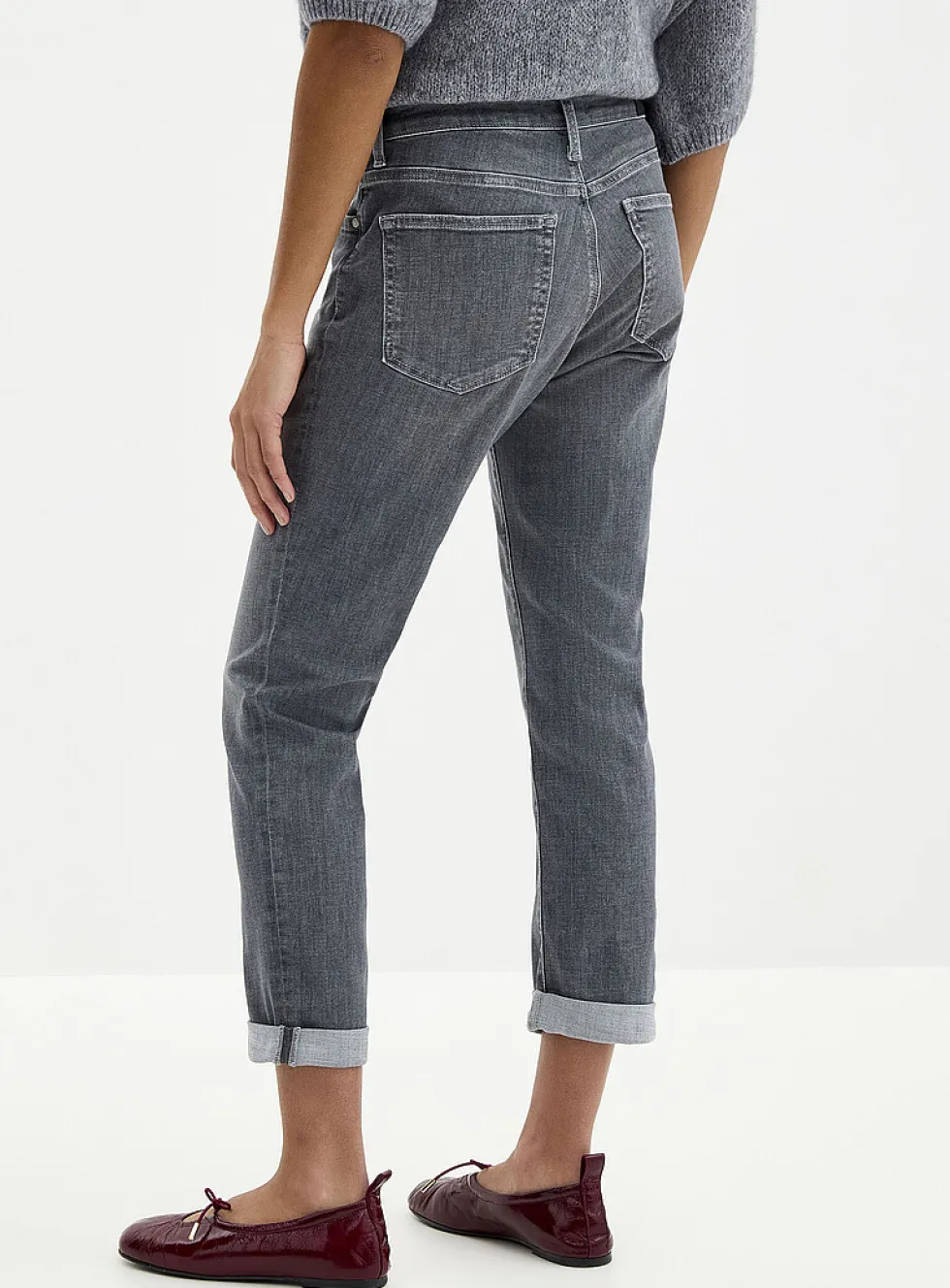 Kathleen rolled-hem jean