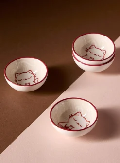 Kawaii cat pinch bowls