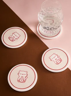 Kawaii cats coasters