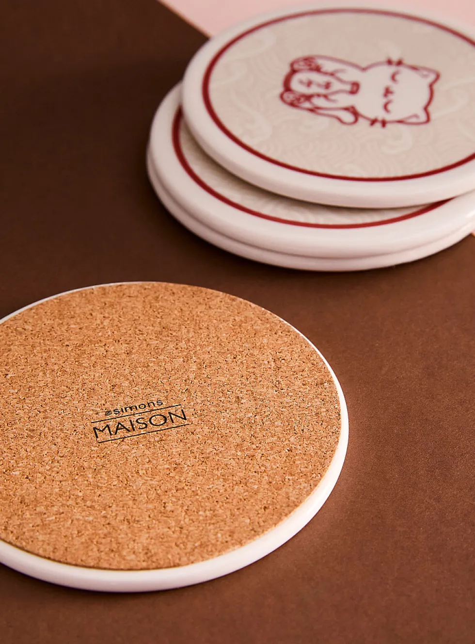 Kawaii cats coasters