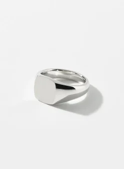Kay satin-finish signet ring