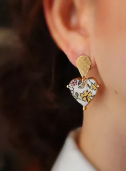 Keiko porcelain earrings