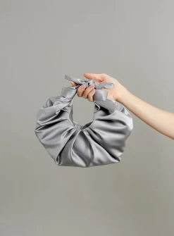 Kiku satiny croissant bag