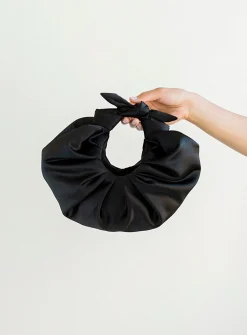 Kiku satiny croissant bag