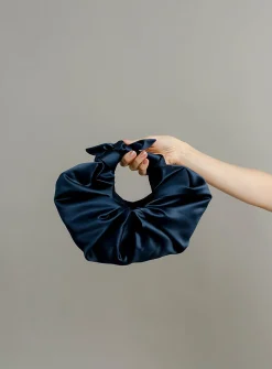 Kiku satiny croissant bag