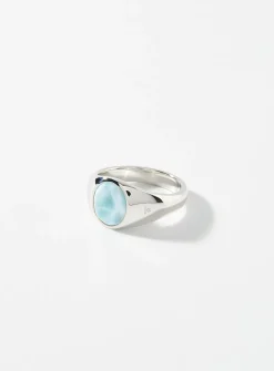 Kim Ice Blue signet ring