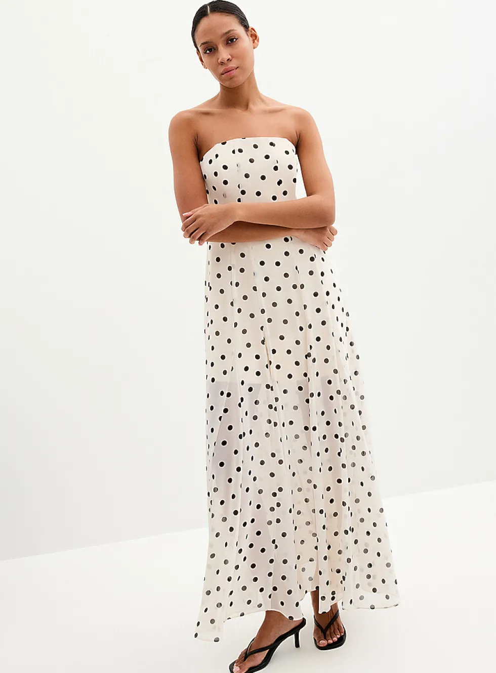 Kimora polka dot dress