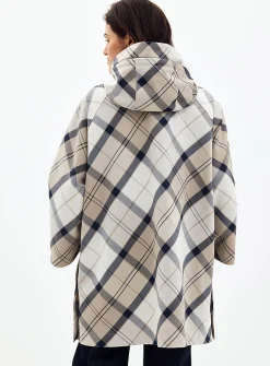 Kinsale tartan mid-length coat