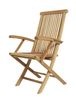 Klip Klap teak wood folding armchair