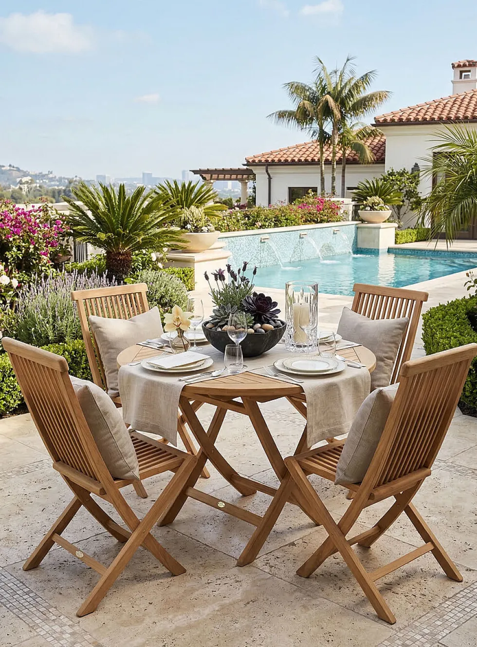 Klip Klap teak wood folding chair