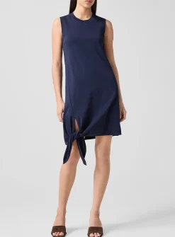 Knotted hem dress