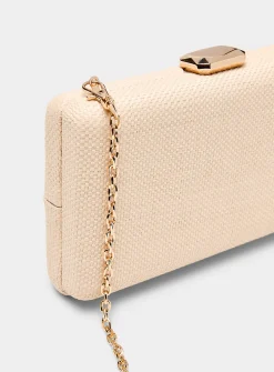 Knotted pleated minaudière