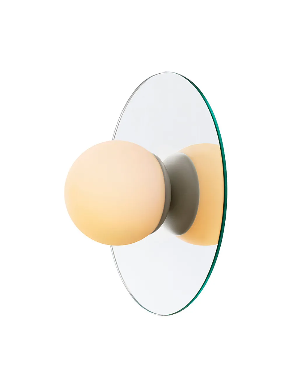 Krema glossy finish chrome wall sconce