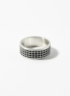 Kusari woven-look ring