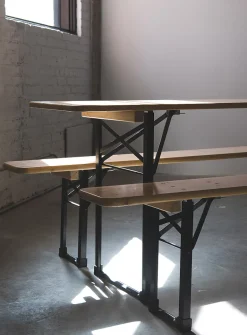 La Hannelore outdoor table and bench set