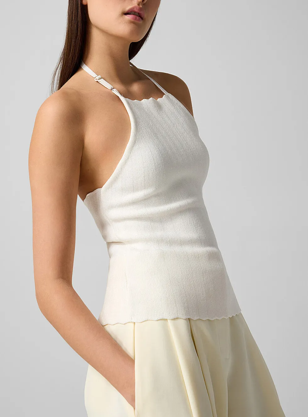La Maille Tablier halter top