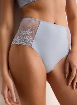 Lace high-waist cheeky panty
